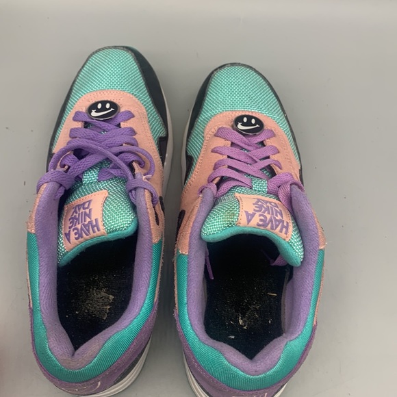 2019 AIR MAX 1 BQ8929 500 HAVE A NIKE DAY SAFARI CAMO PRESTO HUARACHE SIZE 7Y - Picture 5 of 8